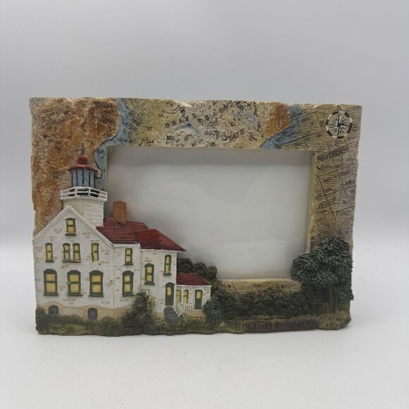 Grand Traverse Lighthouse Collectors Series Picture Frame By Donna Elias - Picture 1 of 4